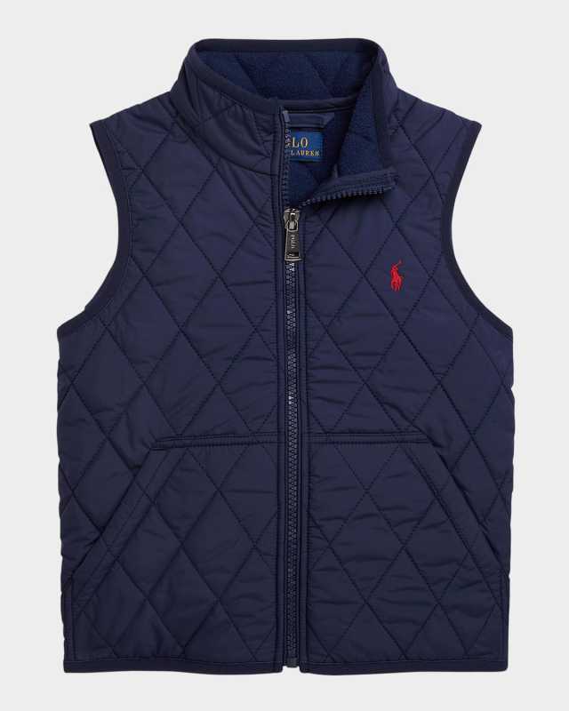 Boy's Henson Water-Repellent Quilted Vest, Size 2-7
